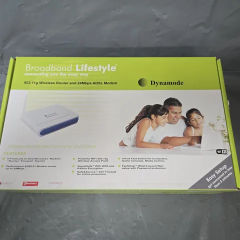 BOXED DYNAMODE BROADBAND LIFESTYLE 802.11G WIRELESS ROUTER