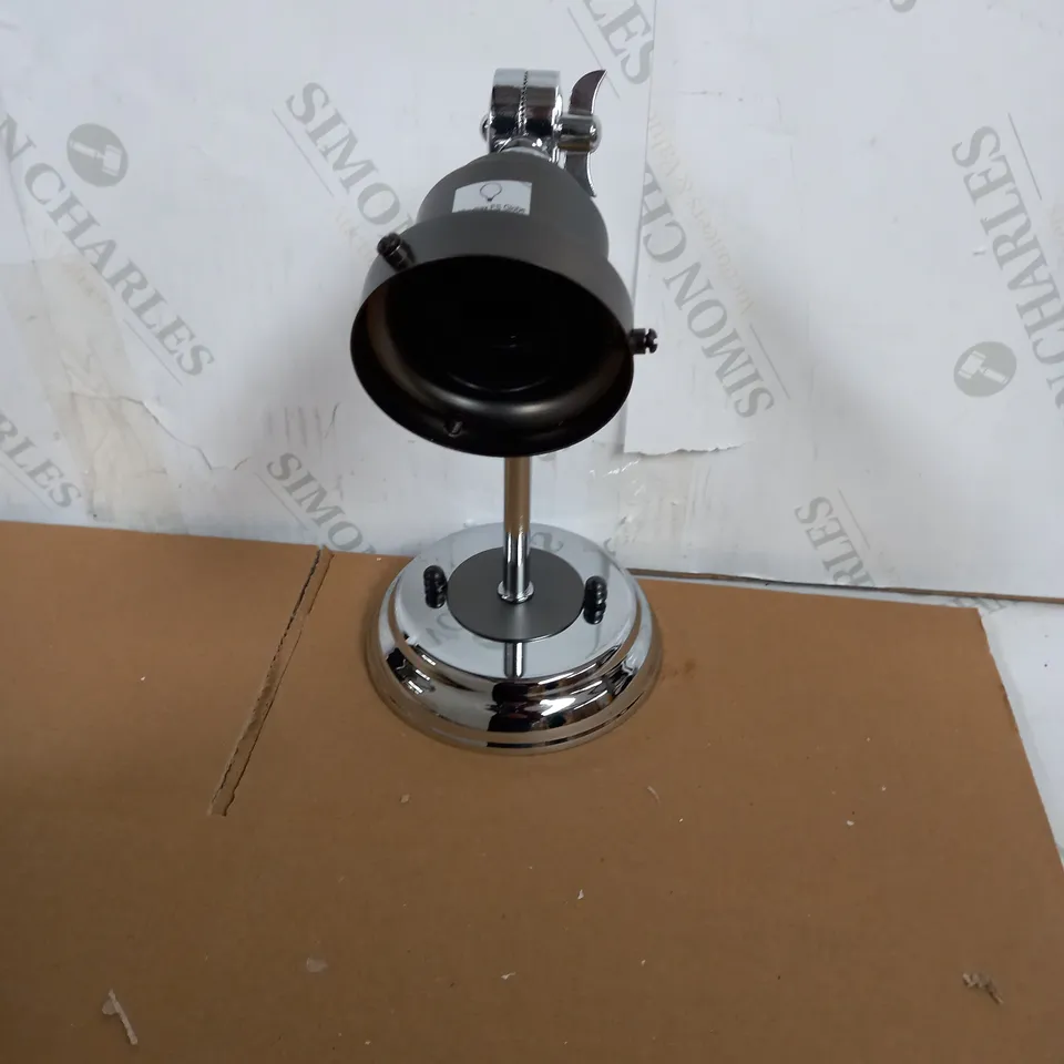 HANNOVER WALL LIGHT SMALL POLISHED CHROME AND ANTIQUE CHROME