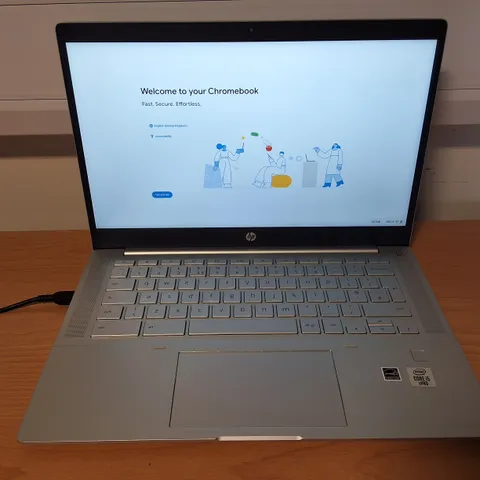 UNBOXED HP PRO C640 CHROMEBOOK INTEL CORE I5 VPRO LAPTOP IN SILVER