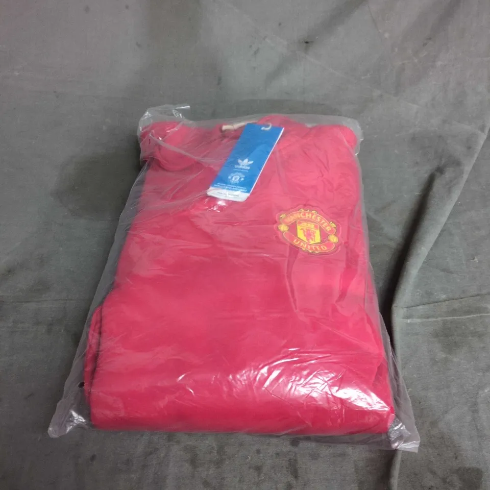 ADIDAS MANCHESTER UNITED ESSENTIALS TREFOIL HOODIE – MEN'S, SIZE UK M