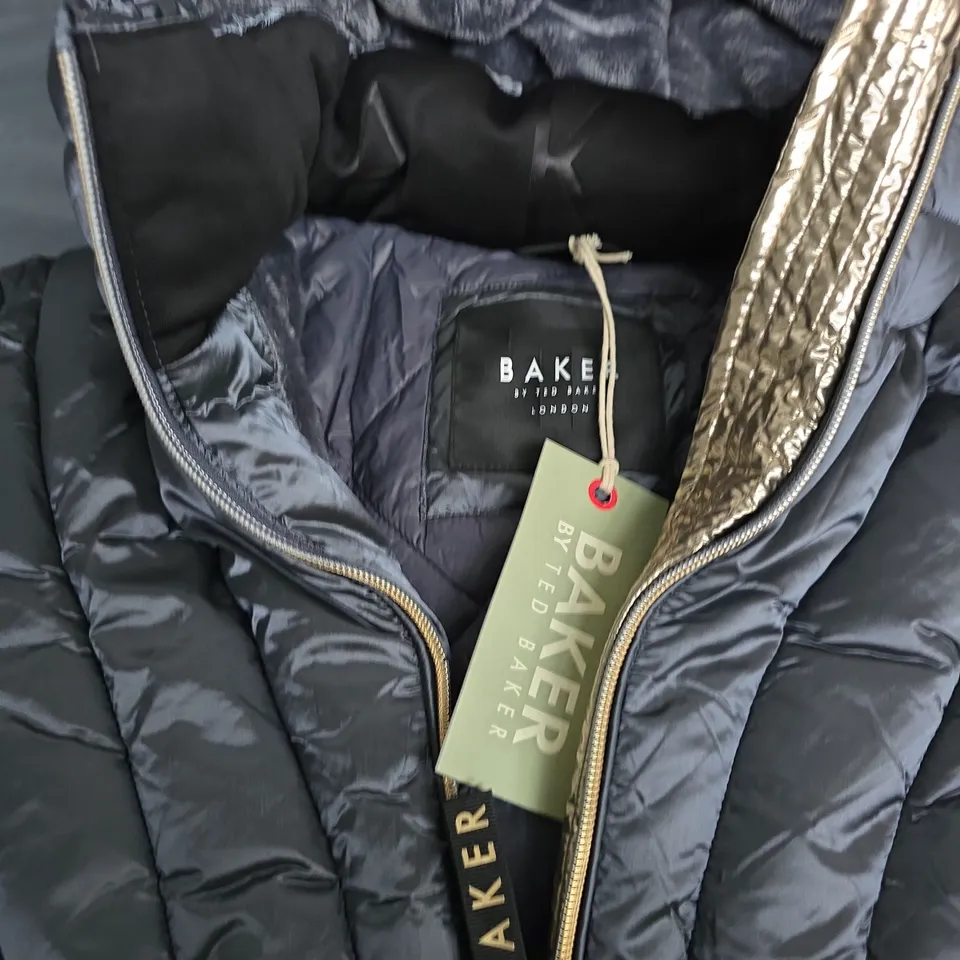 BAKER BY TED BAKER LONDON QUILTED HOODED COAT – WOMEN'S, GREY