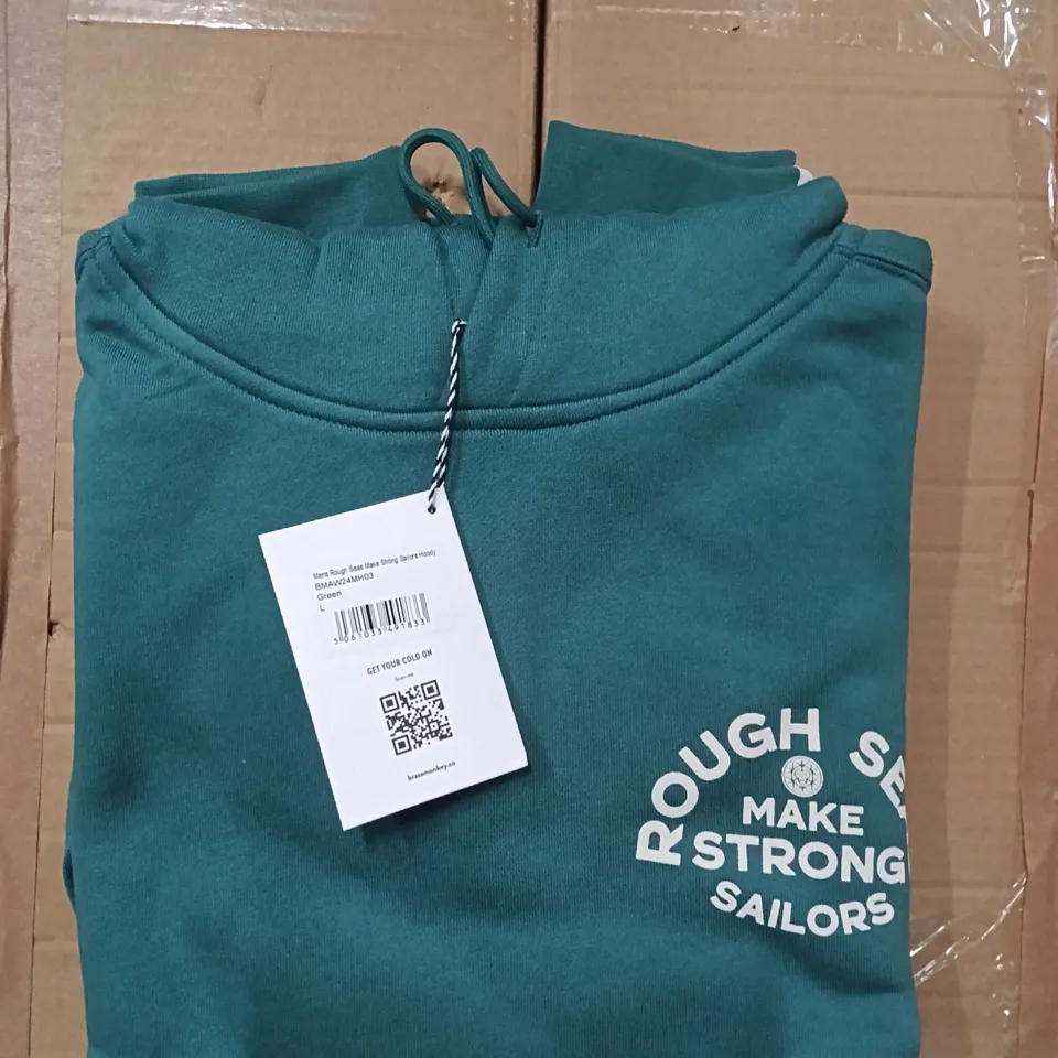 BRAND NEW BRASS MONKEY HOODIES - GREEN SIZE L APPROXIMATELY 6