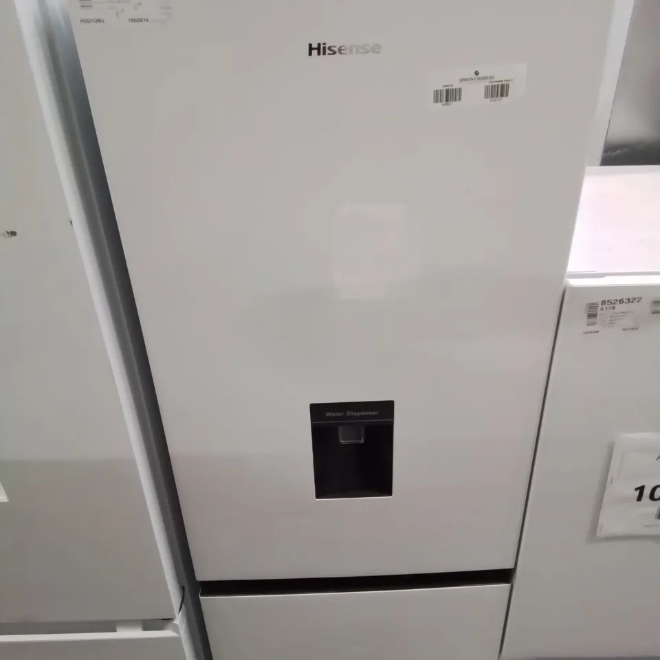 HISENSE FREESTANDING 50/50 FRIDGE FREEZER IN WHITE RB327N4WW1 - UNPROCESSED RAW RETURN