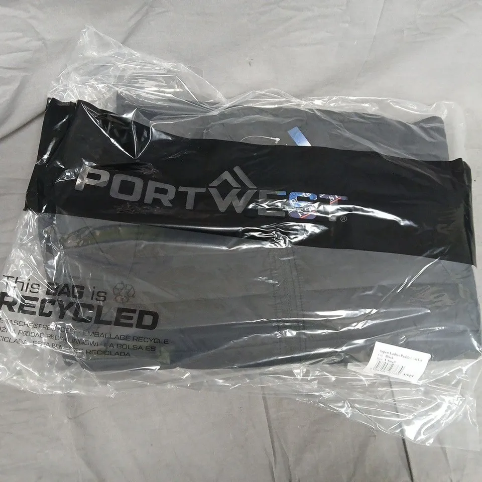APPROXIMATELY 12 BAGGED PORTWEST ASPEN LADIES PADDED JACKETS IN BLACK - XS