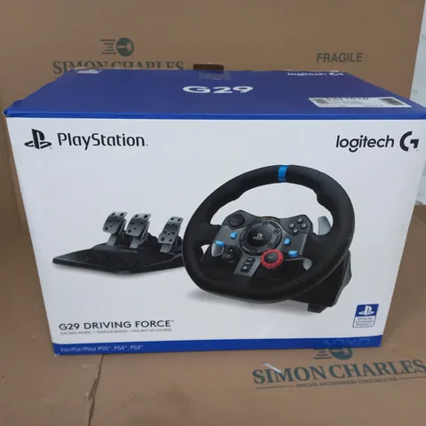 BOXED LOGITECH G29 DRIVING FORCE GAMING STEERING WHEEL