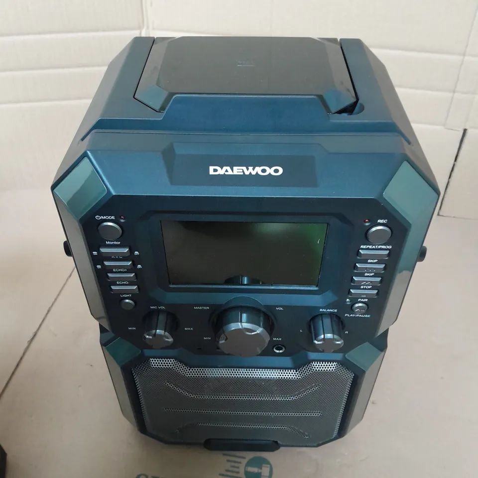 BOXED DAEWOO BLUETOOTH KARAOKE MACHINE