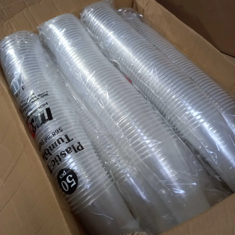 PLASTIC PINT TUMBLERS 568ml APPROX 10 PACKS