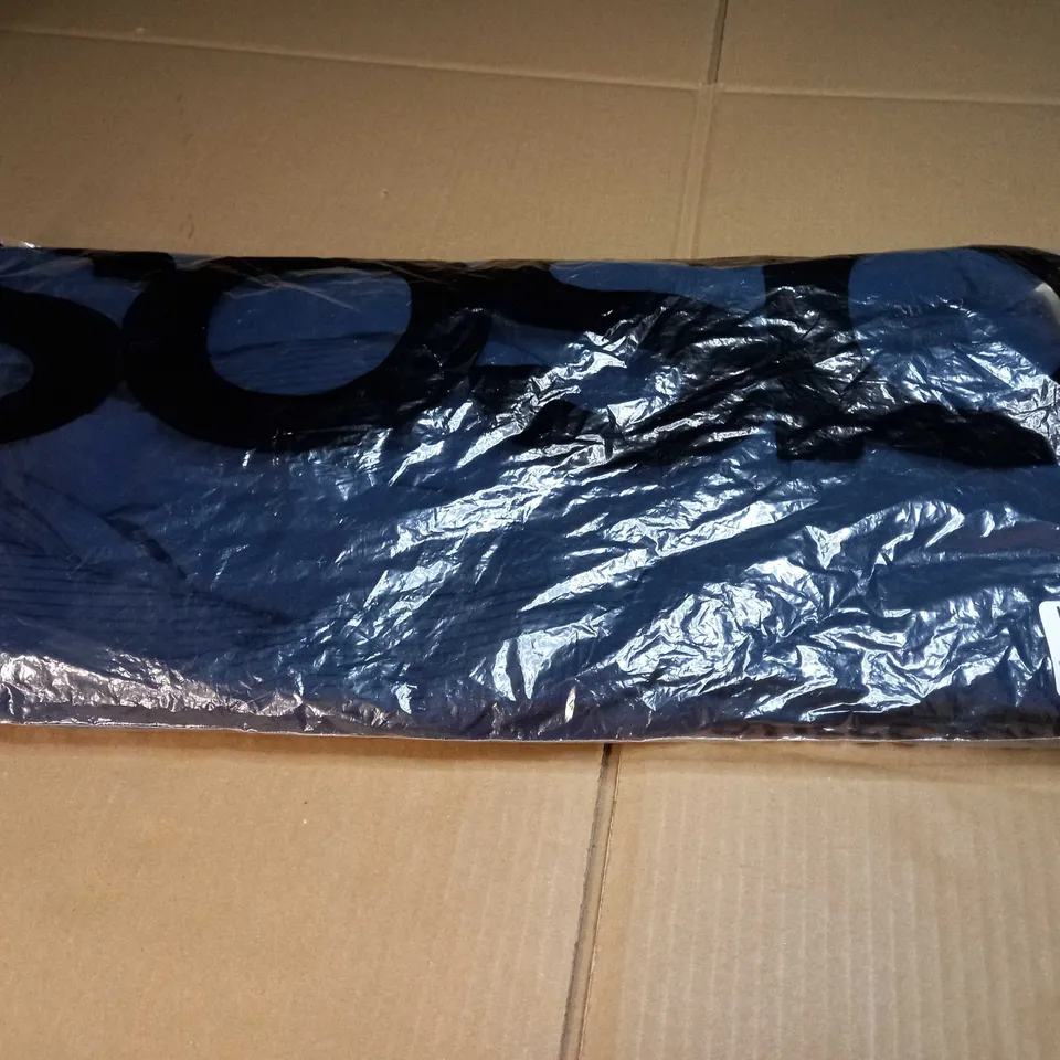 PACKAGED NAVY WRAP BODICE MIDI TIE WAIST PLEAT SKIRT DRESS - SIZE 14