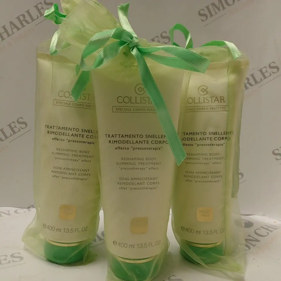 BOX OF APPROX 35 X 400ML COLLISTAR RESHAPING BODY SLIMMING TREATMENT