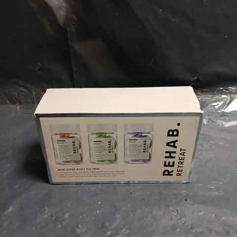 REHAB. RETREAT MINI DOSE BODY OIL TRIO
