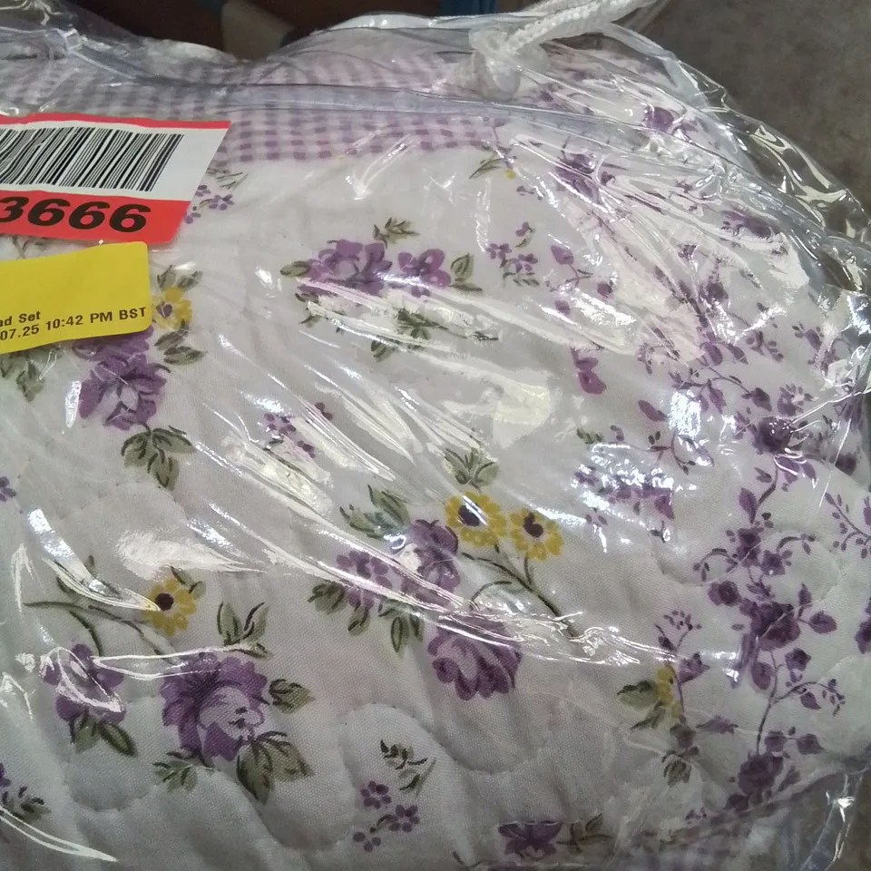 BAGGED MARVIEW PURPLE/GREEN/VIOLET BED SPREAD SET