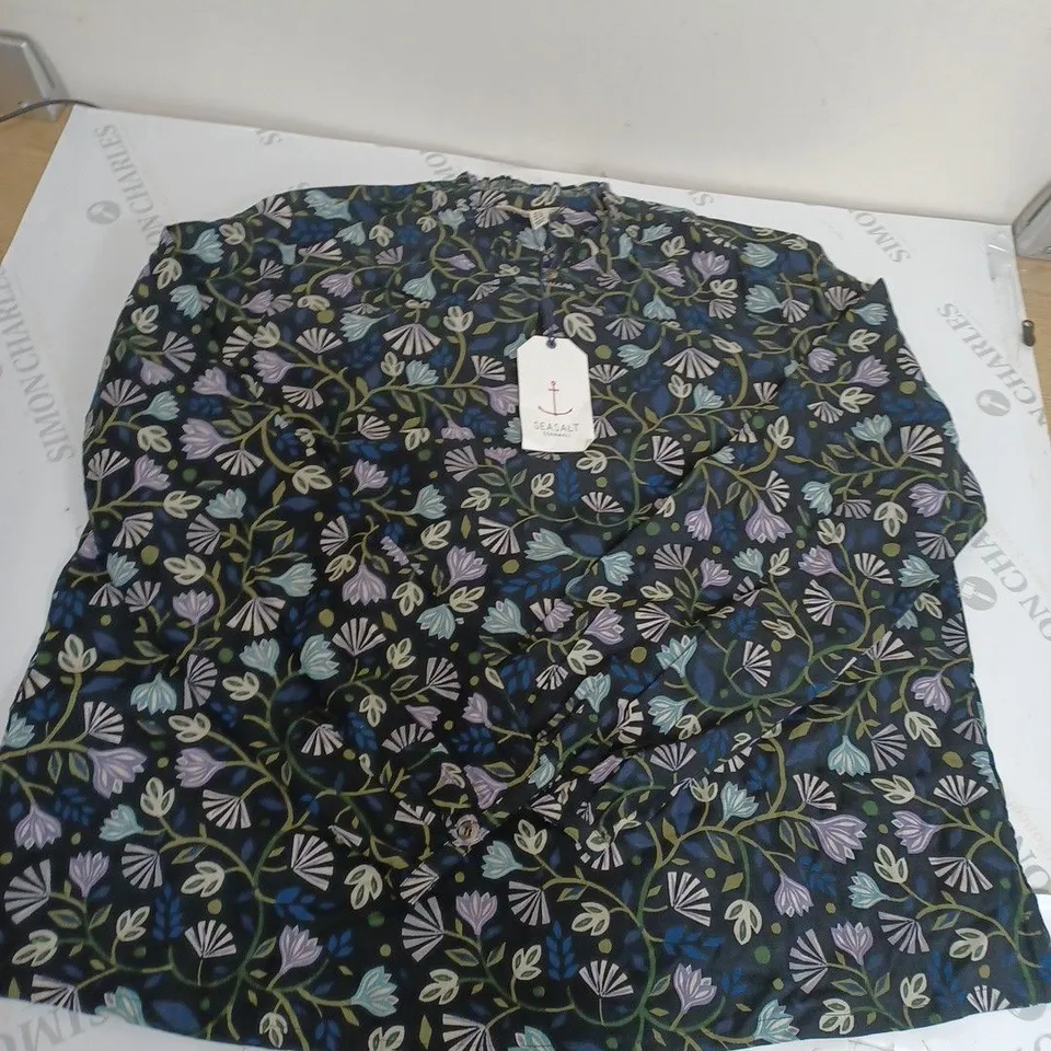 SEASALT CORNWALL SEA FLOW TOP SIZE 14