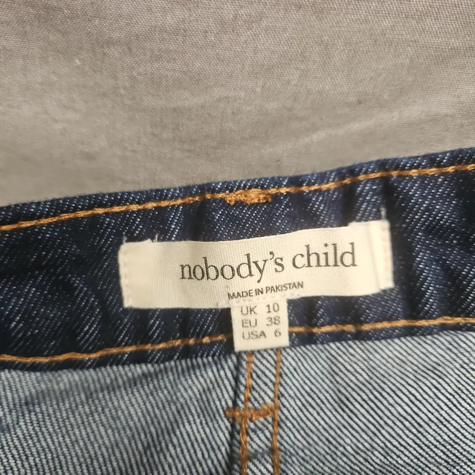 NOBODY'S CHILD DENIM JEANS – UK 10 (EU 38) 