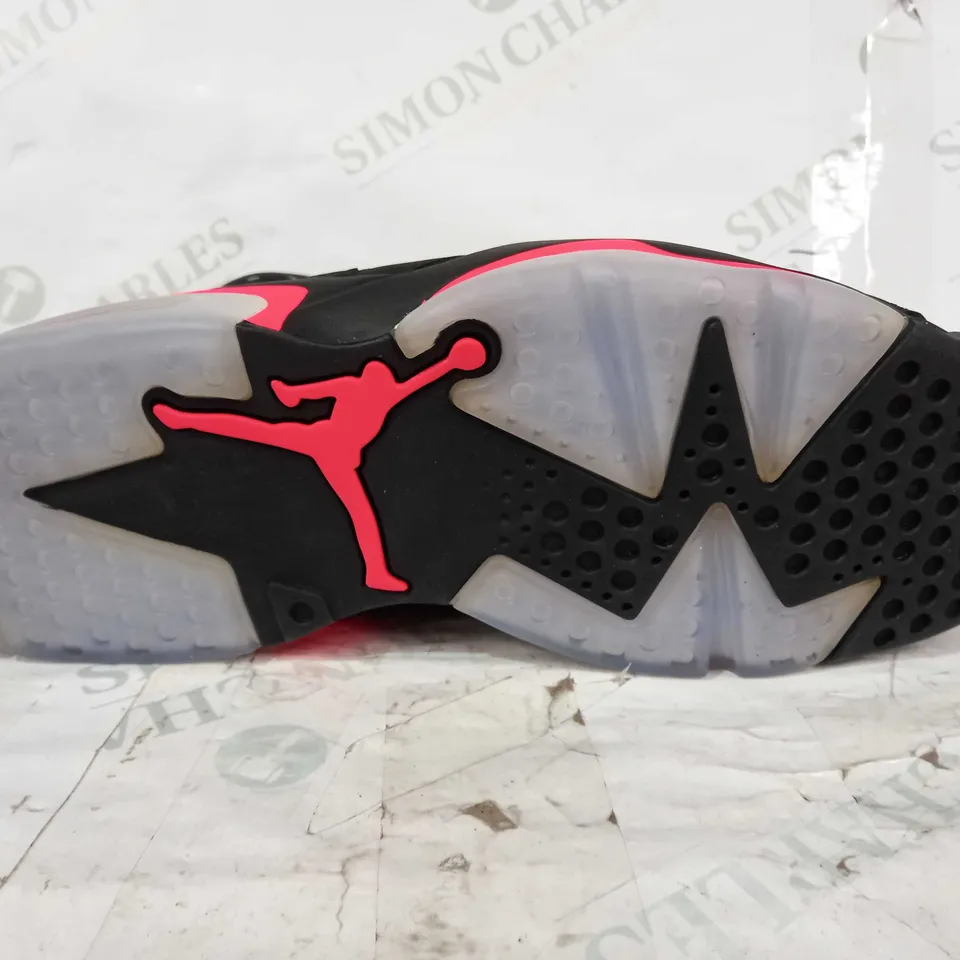 PAIR OF NIKE AIR JORDAN SHOES IN BLACK/CORAL UK SIZE 10