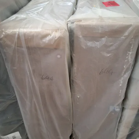 135CM 0-DRAWER GREY LINEN DIVAN BASE (2 PARTS)