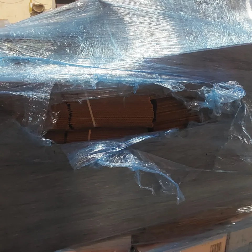 PALLET CONTAINING A LARGE QUANTITY OF ASSORTED ITEMS INCLUDING: PALLET WRAP, TAPE, BOXES, LABELS ECT