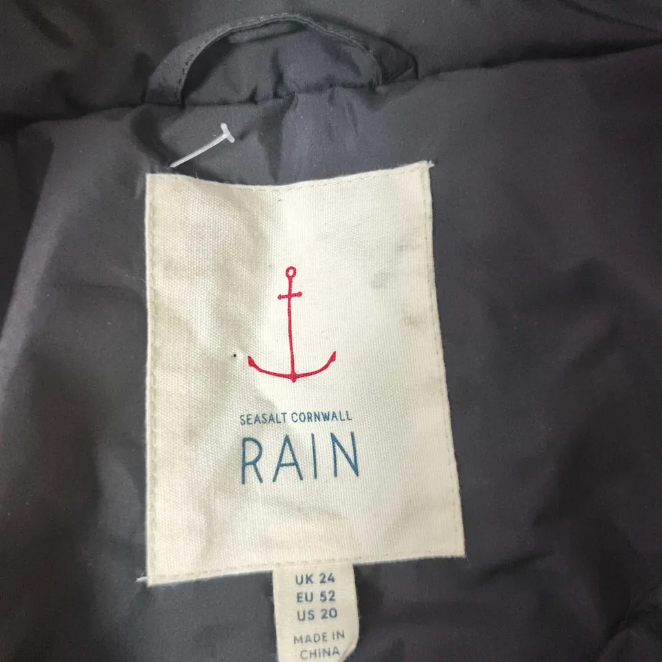 SEASALT CORNWALL RAIN WATERPROOF JACKET – UK 24 – BLACK