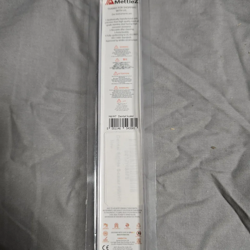 APPROXIMATELY 8 METTLEZ DENTAL SCALER H6/H7 STAINLESS STEEL 