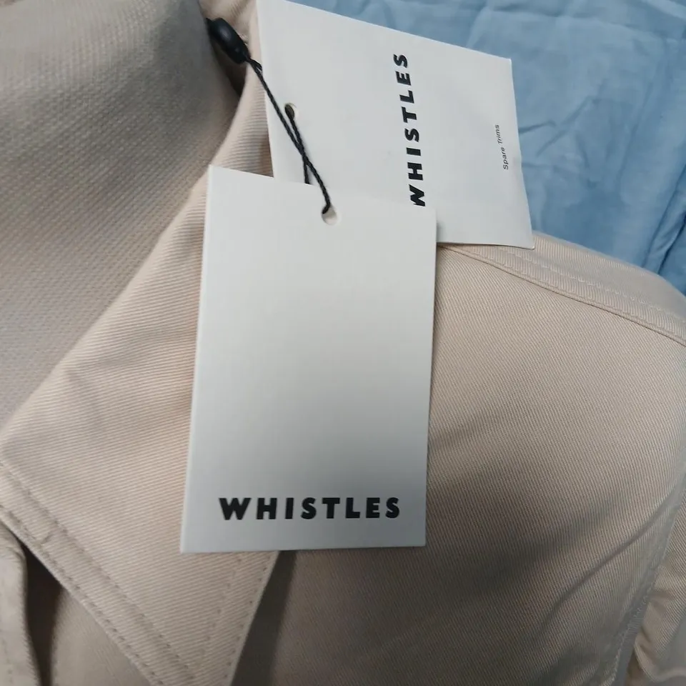WHISTLES MIA POCKET DETAIL JACKET – UK 8 (EU 36), BEIGE