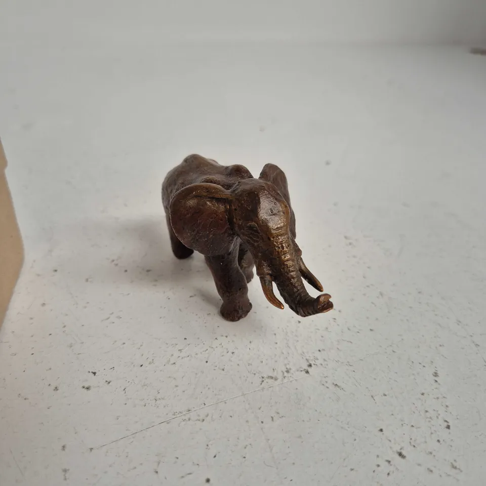 MATBRONZE ELEPHANT BRONZE FIGURINE