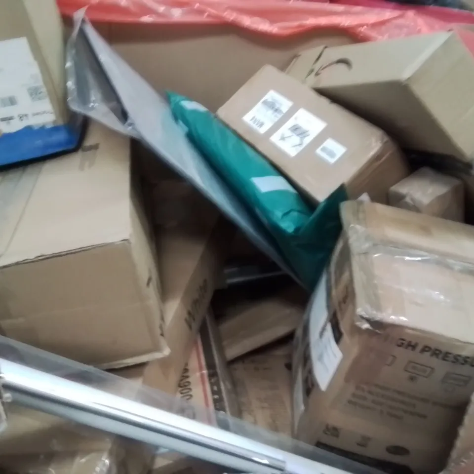 PALLET OF ASSORTED HOUSEHOLD GOODS AND PRODUCTS TO INCLUDE;PRESSURE WASHER,AIR COOLER,BLINDS