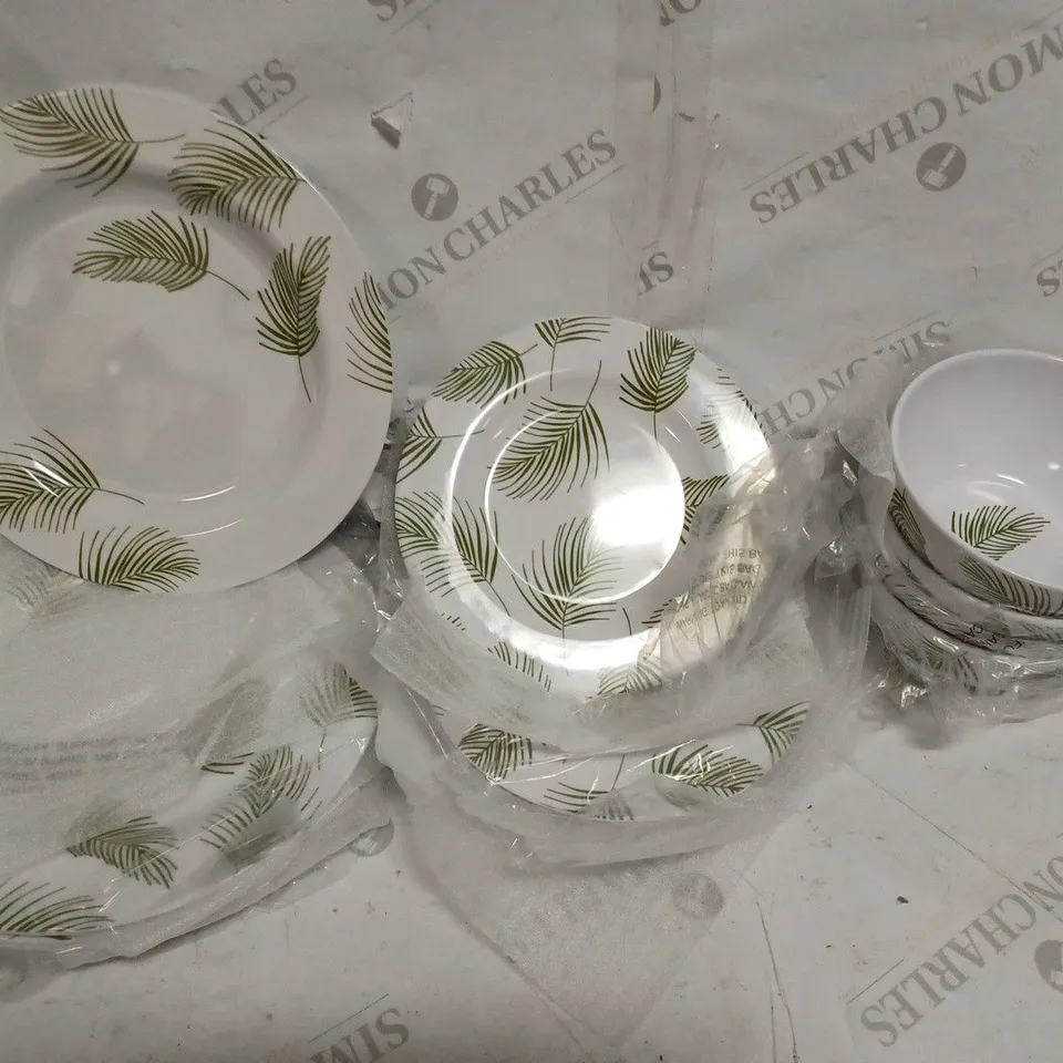 TEMP-TATIONS CLASSIC 12PC MELAMINE DINNERWARE SET // COLLECTION ONLY RRP £59.52