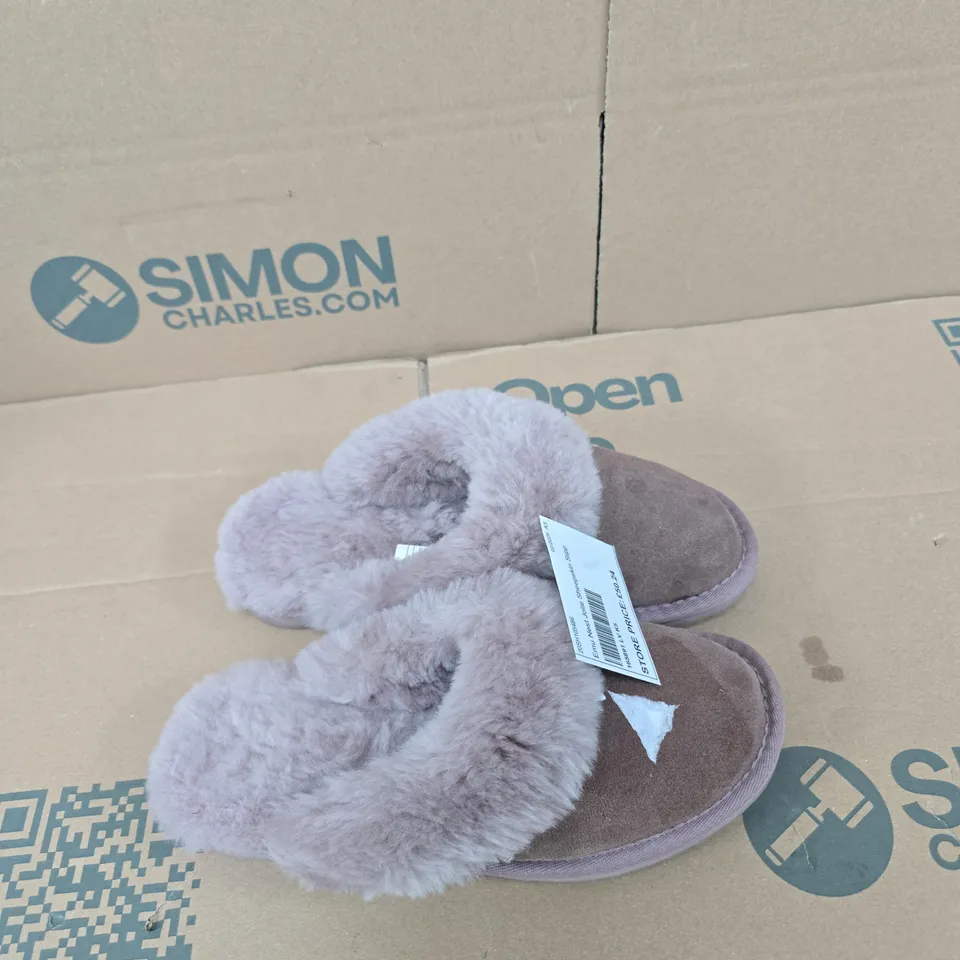 EMU AUSTRALIA NEST JOLIE SHEEPSKIN SLIPPERS – DEEP PLUM, WOMEN’S UK 5