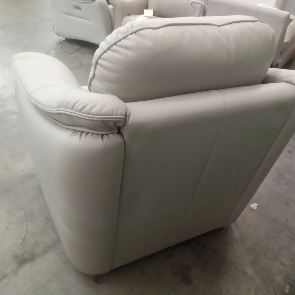 DESIGNER G PLAN MADE JACKSON CHAIR - OXFORD PUTTY LEATHER 