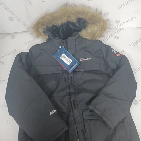 BERGHAUS FOURSTONE COAT WITH FUR HOOD SIZE 9-10 YEARS
