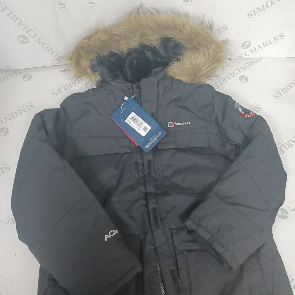 BERGHAUS FOURSTONE COAT WITH FUR HOOD SIZE 9-10 YEARS