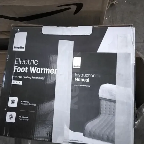 BOXED KEPLIN ELECTRIC FOOT WARMER - BLACK