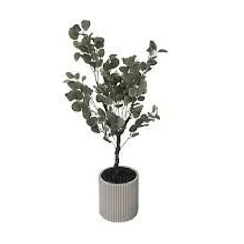K BY KELLY HOPPEN FAUX EUCALYPTUS INDOOR OUTDOOR TREE IN POT