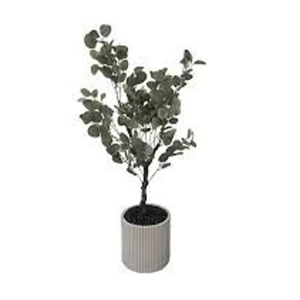 K BY KELLY HOPPEN FAUX EUCALYPTUS INDOOR OUTDOOR TREE IN POT