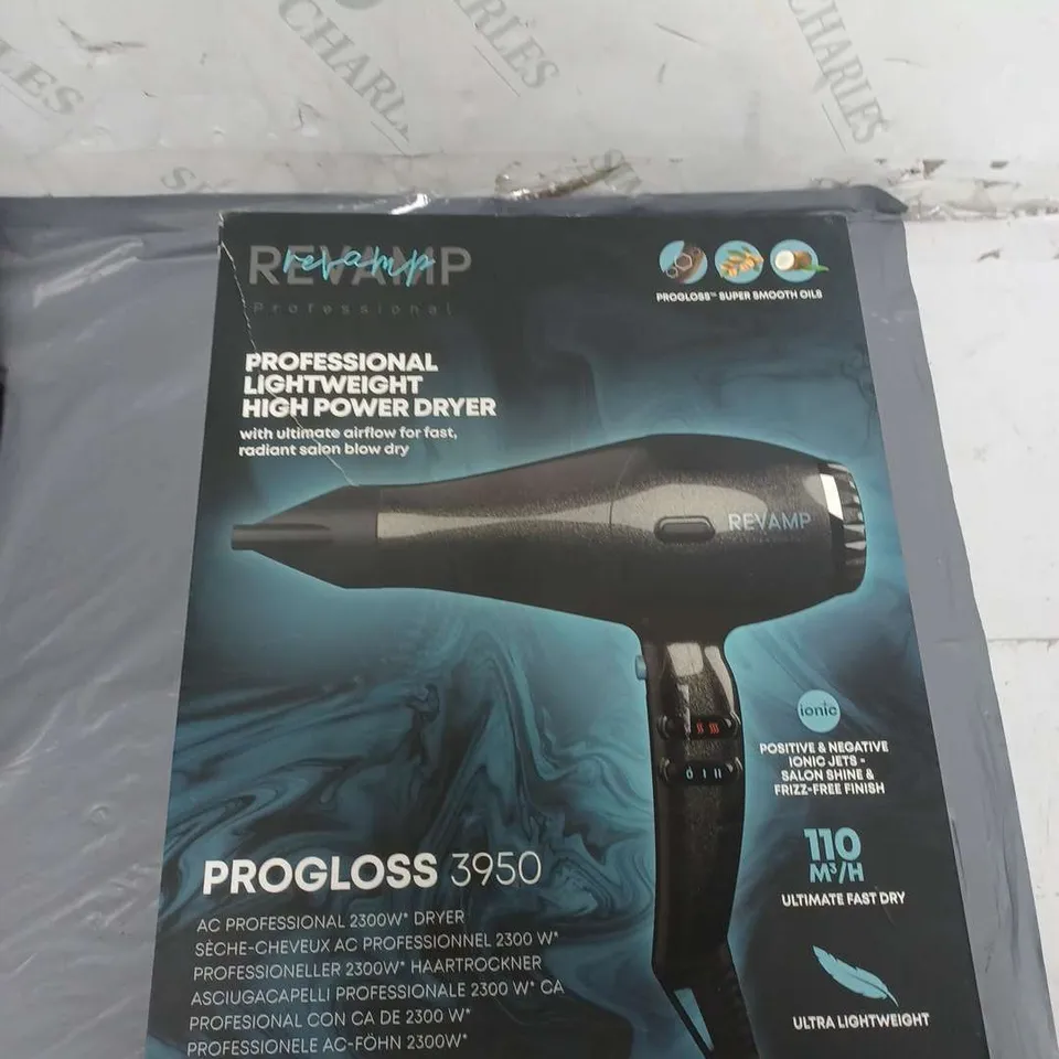 REVAMP PROGLOSS 3950 PROFESSIONAL, LIGHTWEIGHT HIGH POWER HAIRDRYER