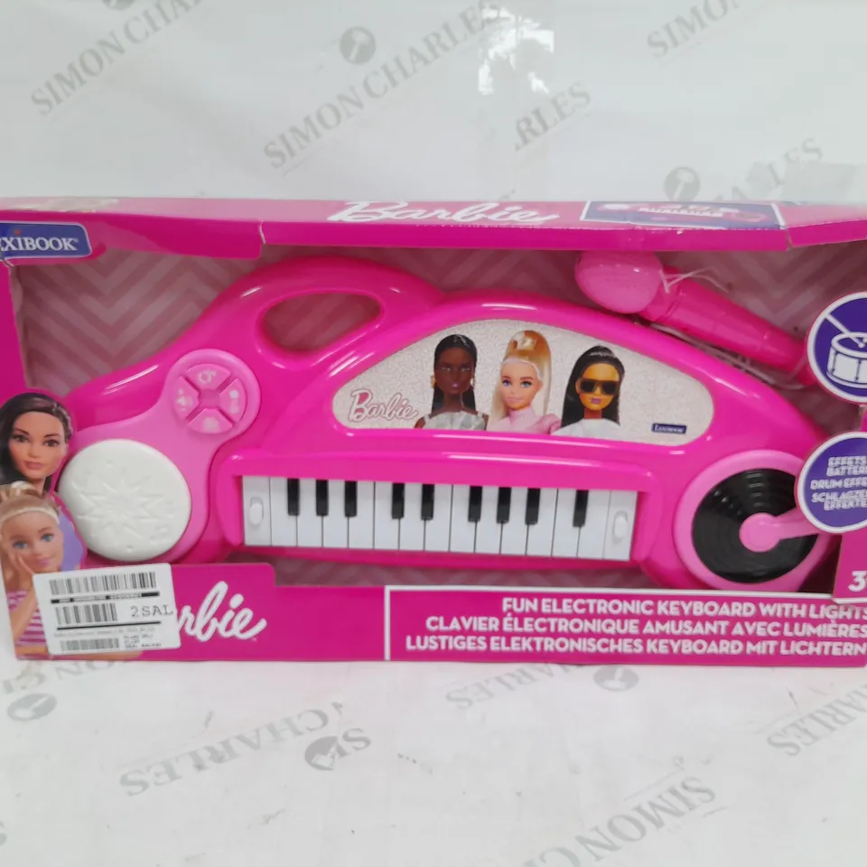 BARBIE ELECTRIC KEYBOARD WITH LIGHTS 