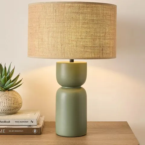GREEN TOTEM TABLE LAMP