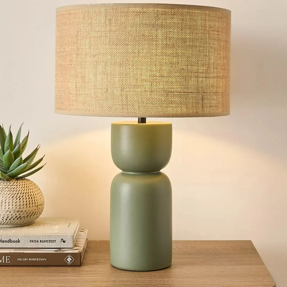 GREEN TOTEM TABLE LAMP