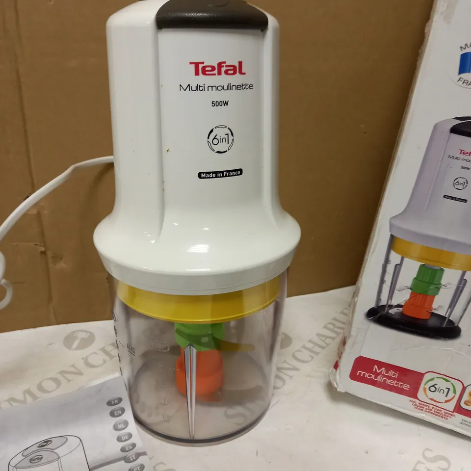 TEFAL PPATE7231 6-IN-1 MULTI MOULENETTE CHOPPER, PLASTIC, WHITE