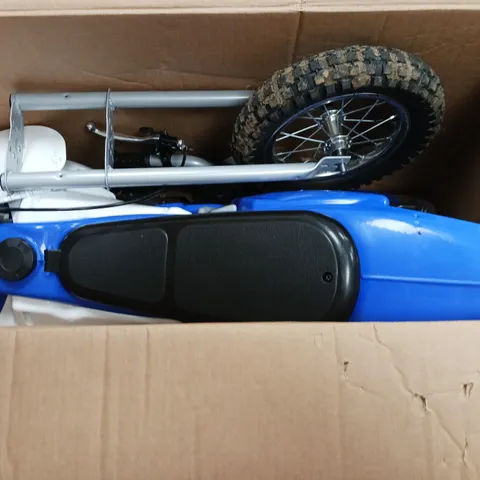 BOXED INJUSA XTREME MOTORBIKE BLUE FIGHTER 24V - COLLECTION ONLY 