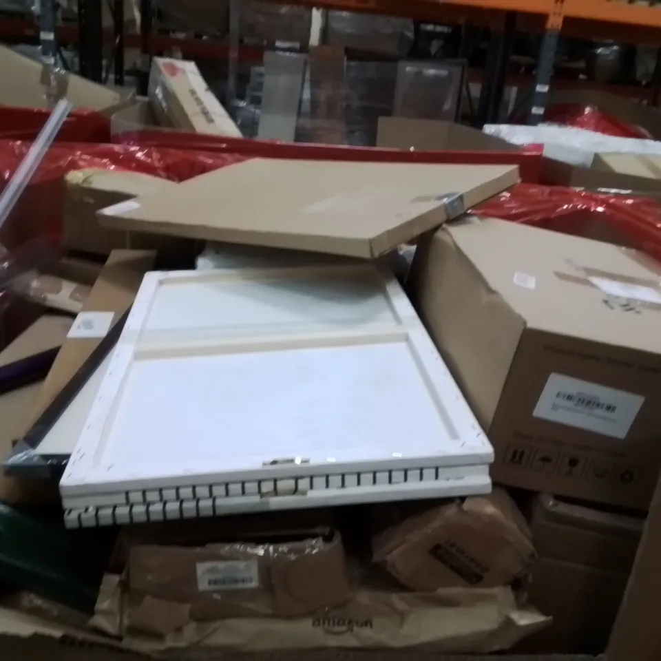 PALLET OF ASSORTED HOUSEHOLD GOODS AND PRODUCTS TO INCLUDE;CLOTHES DRYING RACK,PILATES TRAINING KIT,SHOWER SET