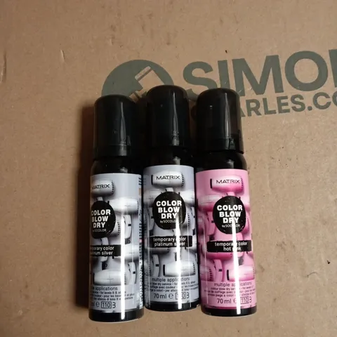 BOX OF APPROXIMATELY 20 ASSORTED MATRIX BLOW DRY TEMP COLOUR 