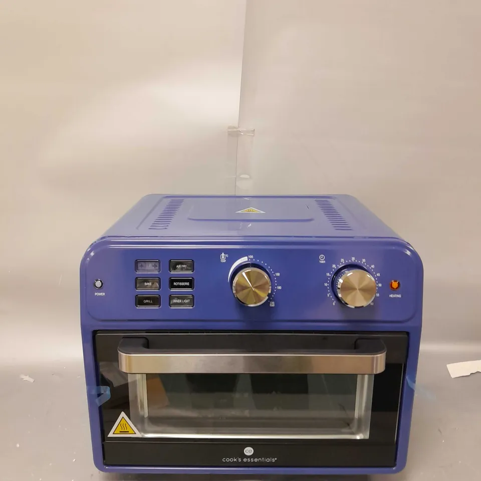 BOXED COOK'S ESSENTIAL 21-LITRE AIRFRYER OVEN IN BLUE 