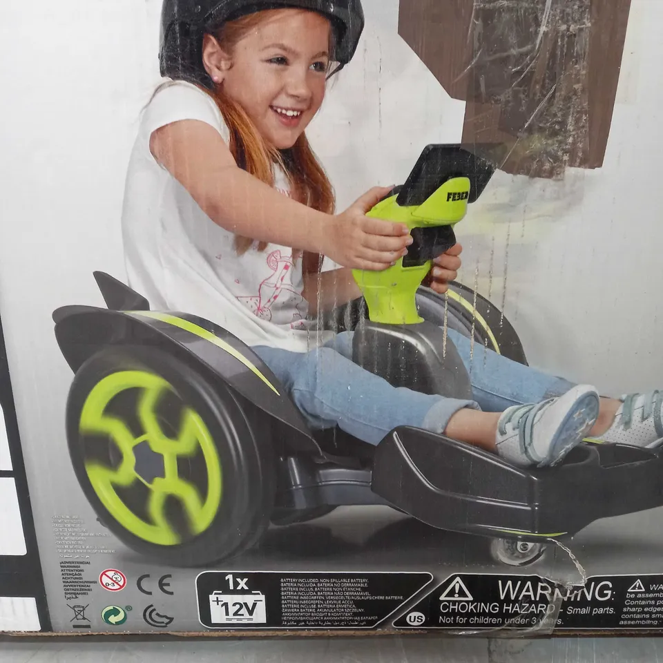 FEBER MAD RACER 12V (BOX WATER DAMAGED)  RRP £269.99