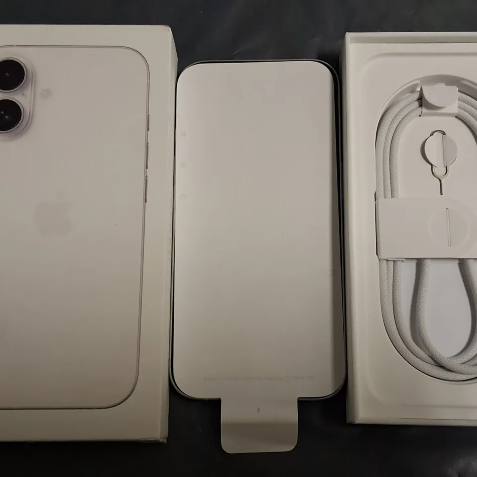 BOXED APPLE IPHONE 16 128GB IN WHITE