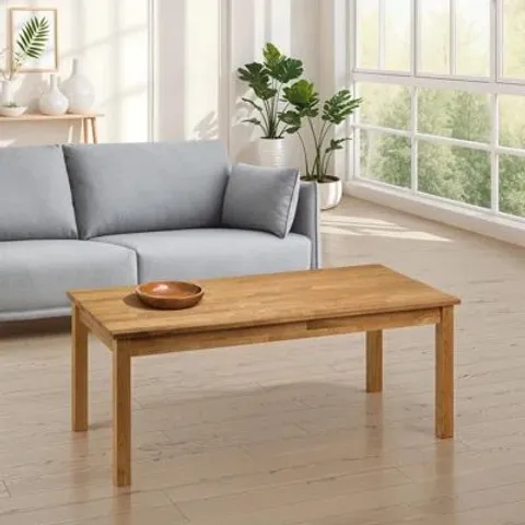 BOXED CREVE COFFEE TABLE SOLID WOOD PINE