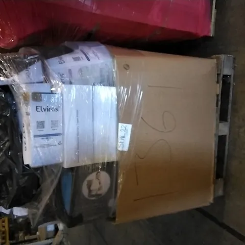 PALLET OF ASSORTED ITEMS INCLUDING ELVIROS ME MEMORY FOAM CERVICAL PILLOW, MORPHEUS MEMORY FOAM PILLOW, INFINITE SEAT CUSHION, KOLBRAY