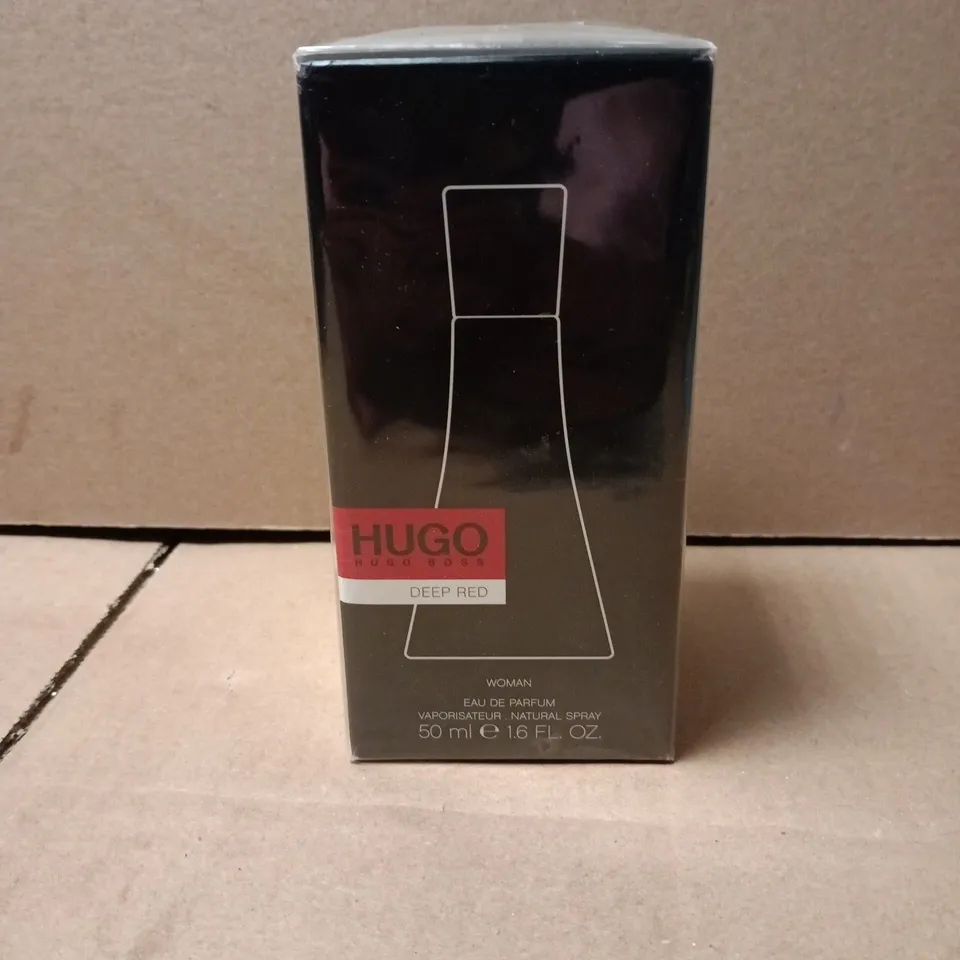 BOXED AND SEALED HUGO BOSS DEEP RED WOMAN EAU DE PARFUM 50ML