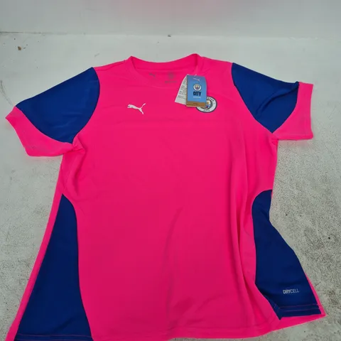 MANCHESTER CITY FC PINK TRAINING JERSEY W - LARGE