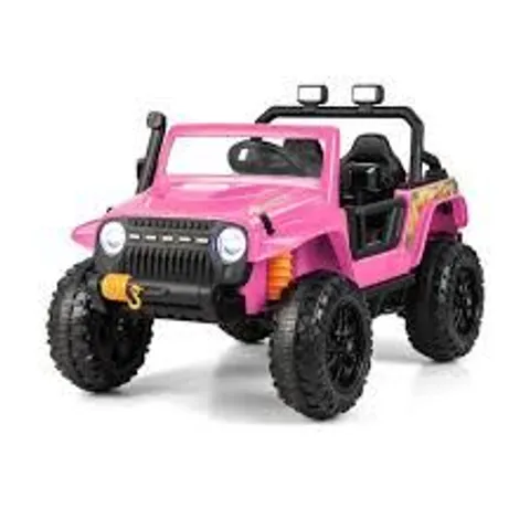 BOXED COSTWAY 12V KIDS ELECTRIC RIDE ON CAR WITH MUSIC AND LED LIGHTS - PINK