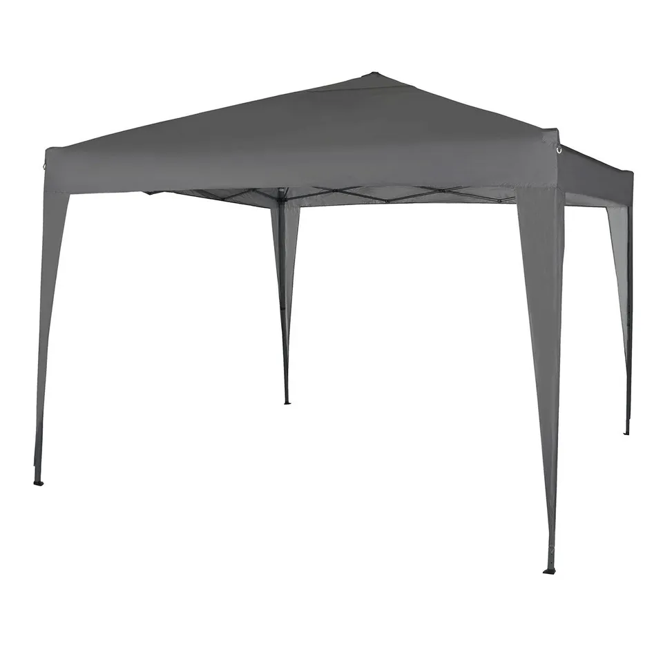 BOXED JANVEY 3 × 3M STEEL POP UP GAZEBO - GREY